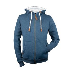 Brigg Sweatjacke - Blau Melange