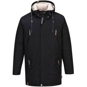 Blue Wave Wintermantel - Parka Kuddel Black