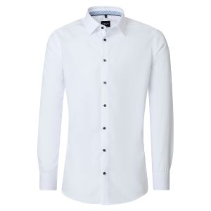 Venti Modern Fit Hemd - Marble Weiss