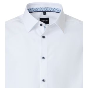 Venti Modern Fit Hemd - Marble Weiss