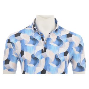 Eden Valley - Polo Abstract Print Blau