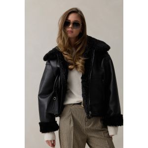 Manisa - Oversized Reversible Jacke Schwarz
