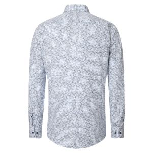 Casa Moda Hemd Casual Fit - Geometrisches Muster blau/multi