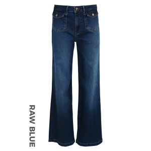 DNM Pure - Semi Wide Leg Jeans Bobby Raw Blue