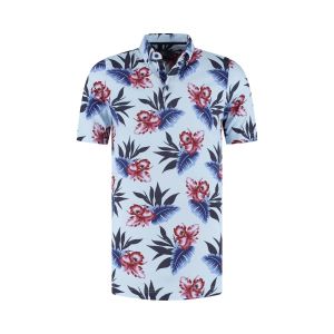 Eden Valley - Polo Floral Print Hellblau