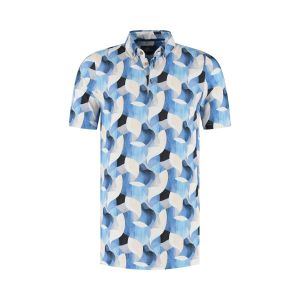 Eden Valley - Polo Abstract Print Blau