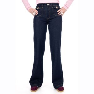 DNM Pure - Semi Wide Leg Jeans Bobby Raw Blue