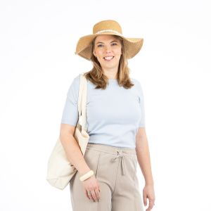 Only M - Stricktop Uni Hellblau