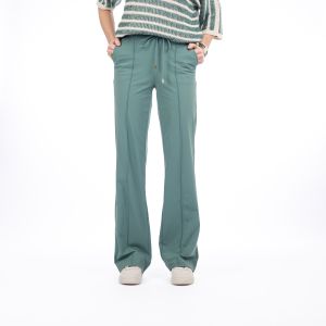Kimara - Mara Wideleg Hosen Travel Seegrün