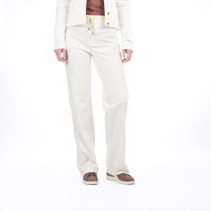 Kimara - Renata Wideleg Hosen Travel Offwhite