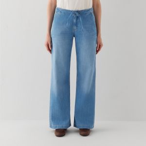 Mavi Jeans Liny Wideleg Hosen - Mid Blue Light Denim