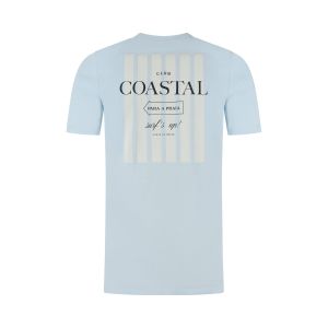 s.Oliver T-Shirt - Coastal Backprint Hellblau