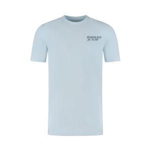 s.Oliver T-Shirt - Coastal Backprint Hellblau