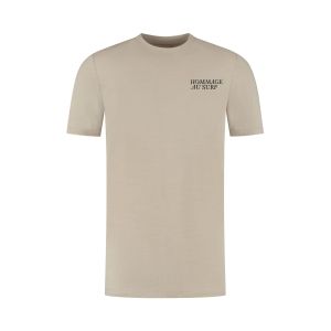 s.Oliver T-Shirt - Coastal Backprint Beige