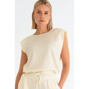 Maicazz - Top Solo Offwhite-Silber