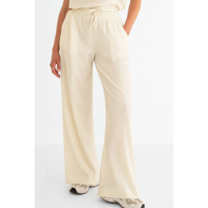 Maicazz - Somon Wideleg Hosen Offwhite-Silber