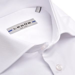 Ledub Modern Fit Hemd - Solid White