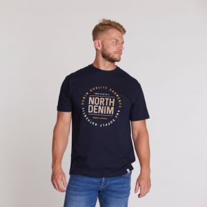North 56˚4 T-Shirt - Circle Navy