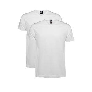 Alan Red T-Shirt - Vermont Weiß Extra Lang (2-pack)