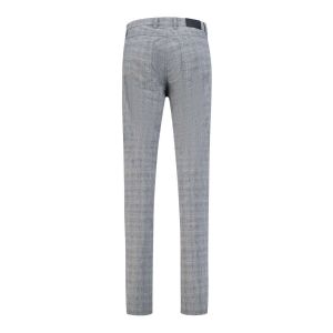 Alberto Jeans Pipe - Navy Summer Check