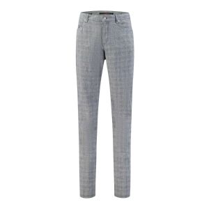 Alberto Jeans Pipe - Navy Summer Check