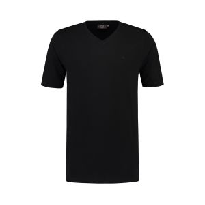 Kitaro T-shirt V-Ausschnitt - Schwarz