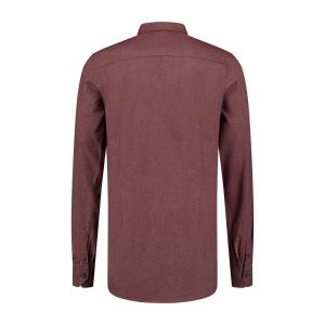 Ledûb Modern Fit Shirt - Red Melange