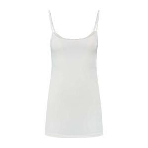 Only M - Top Basic Spitze Off-White